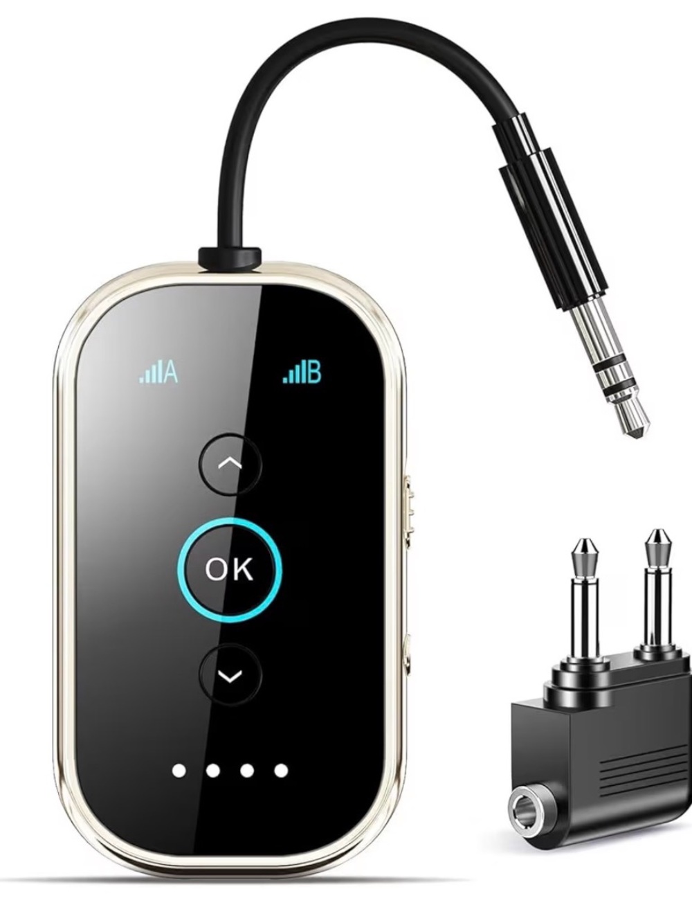 Wireless Bluetooth Audio Transmitter Receiver - Black